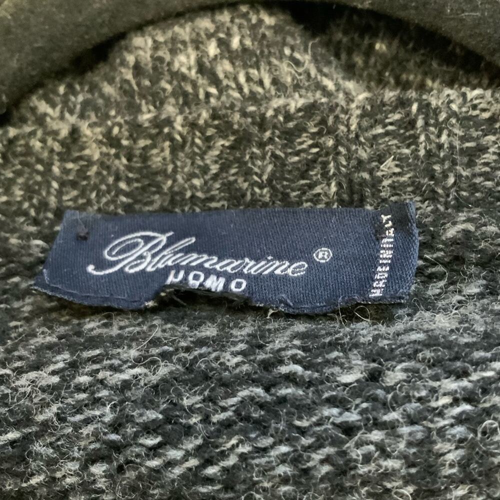 Bluemarine Uomo Wool Blend Charcoal Grey Sweater size XL - Picture 3 of 8